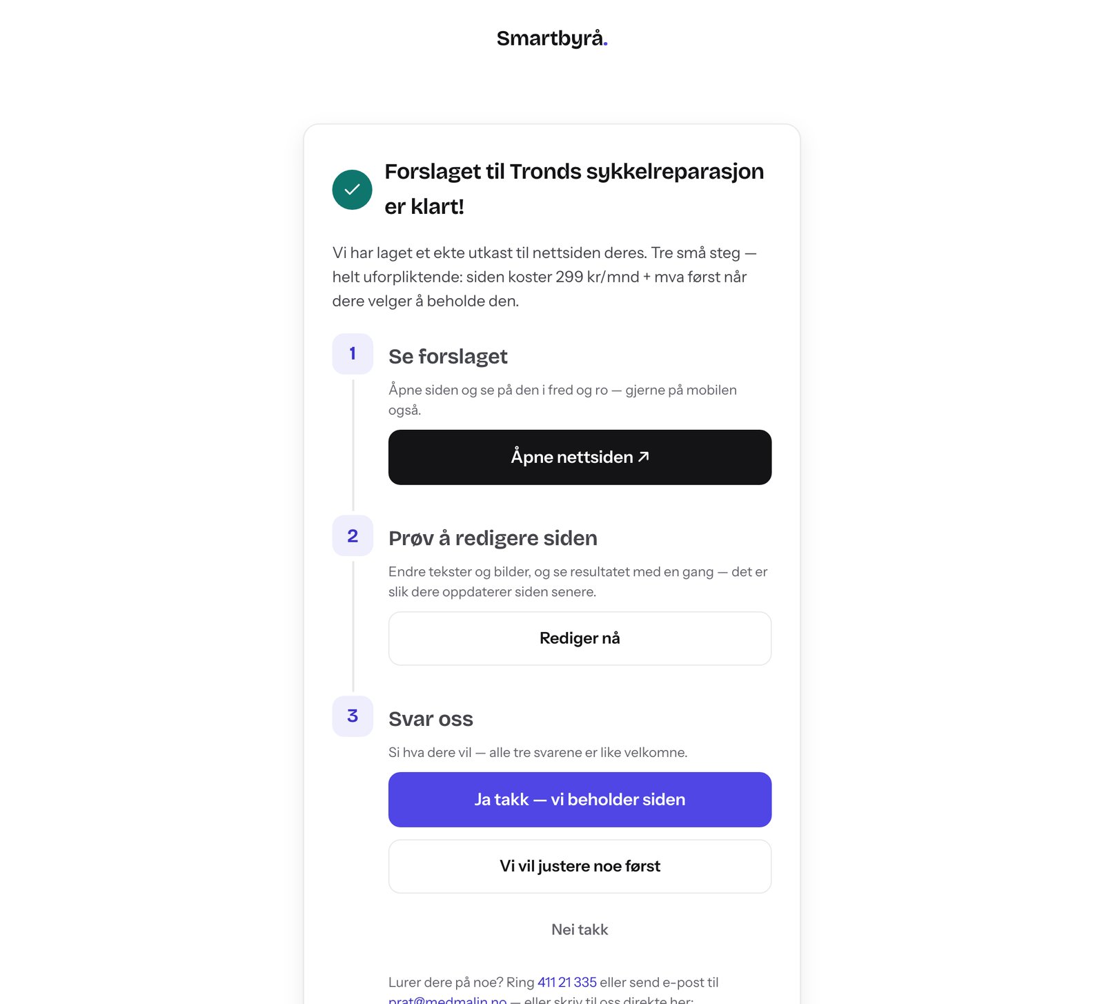 Slik kommer du i gang: fra gratis forslag til egen nettside